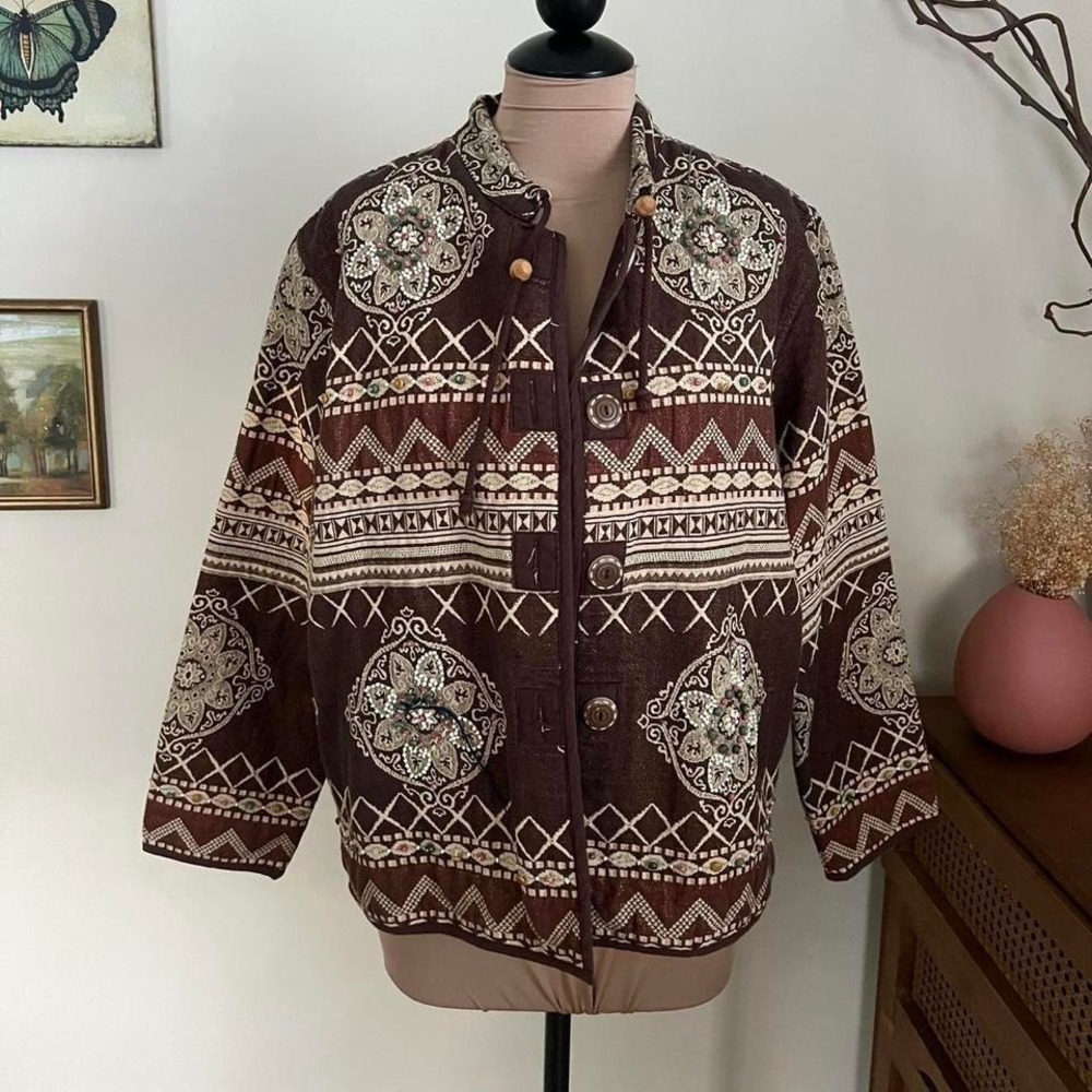 Vintage‎ Flashback Brown Tapestry Jacket